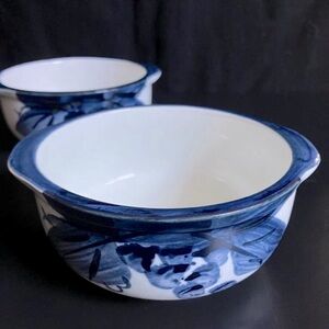 Beautiful Small Bowls Soup/Sauce Dish Set of 2